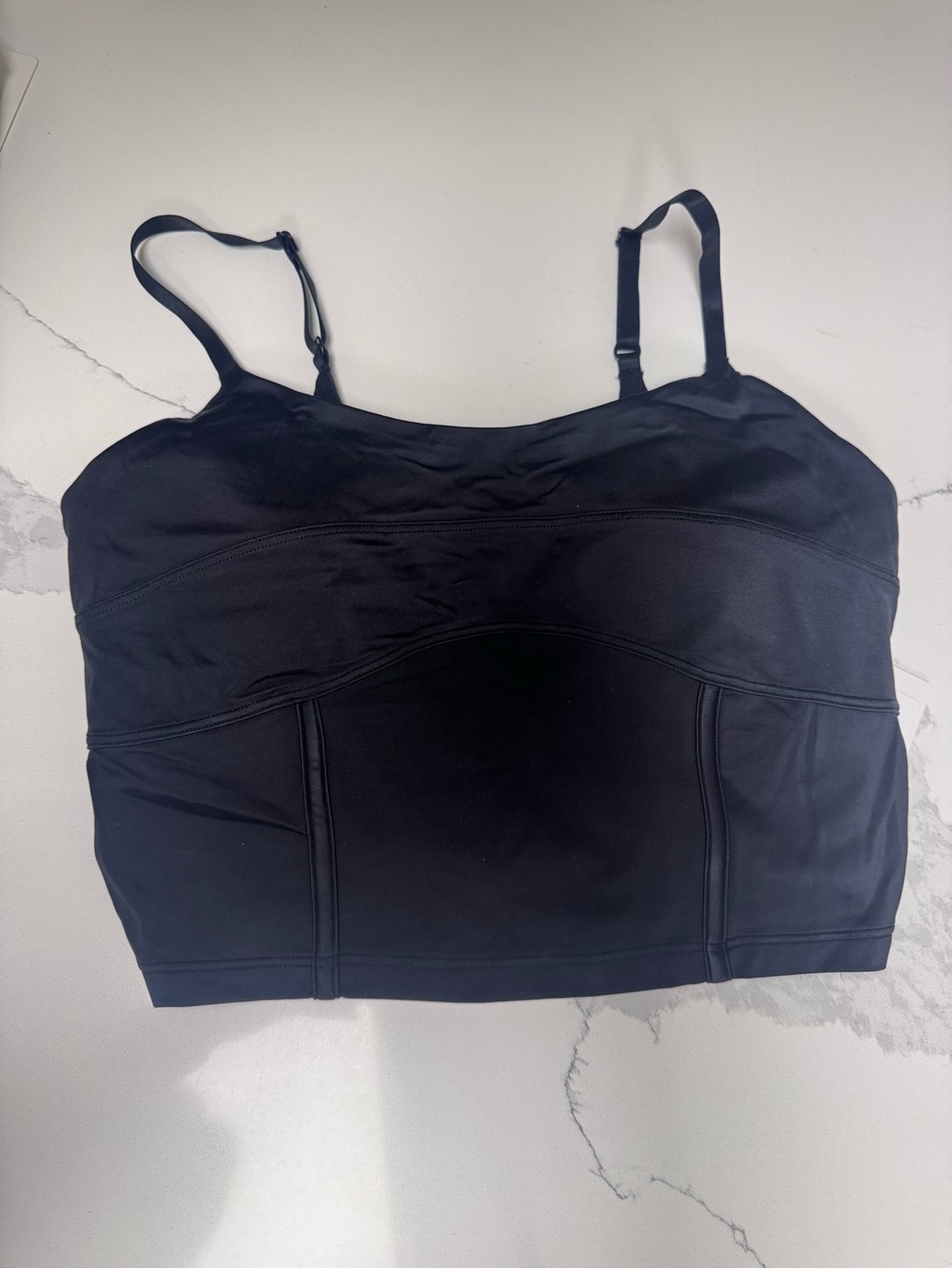 lululemon athletica Black Longline Bralette Cami